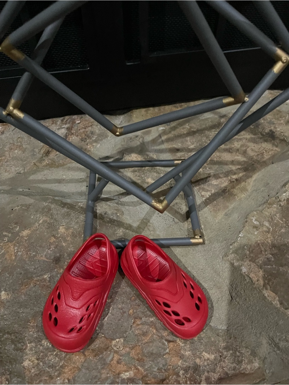 Kids Red Slip-On Clog Shoes - Comfortable Lightweight Design